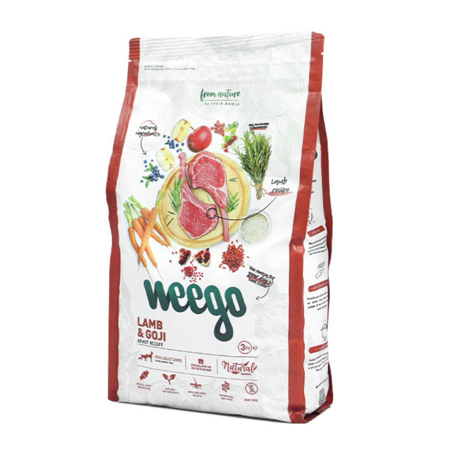12 kg Weego Cordero y Goji pienso para perros, , large Imagen numero 1